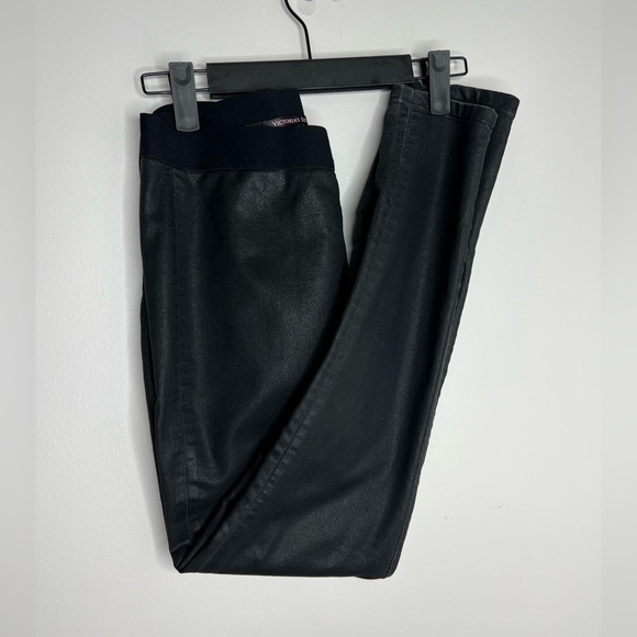 Victoria’s Secret matte metallic shiny pant/leggings. Size 4. Minimal stretch. - Picture 2 of 7